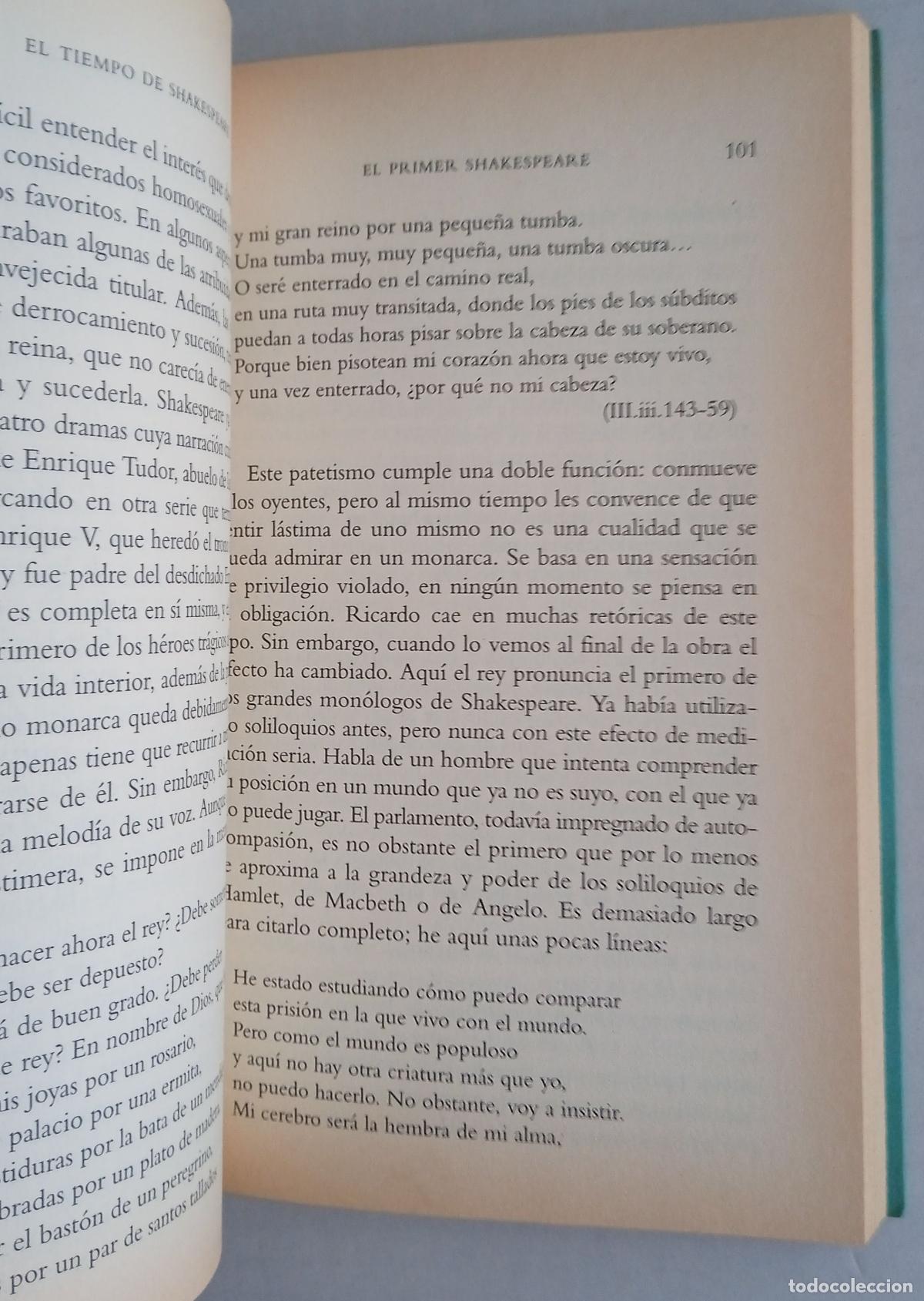 Libros de segunda mano: EL TIEMPO DE SHAKESPEARE. FRANK KERMODE. DEBATE - Foto 6
