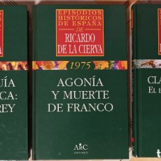 Libros de segunda mano: (LOTE DE 3). EPISODIOS HISTÓRICOS DE ESPAÑA. RICARDO DE LA CIERVA. NN. 2, 3 Y 18.