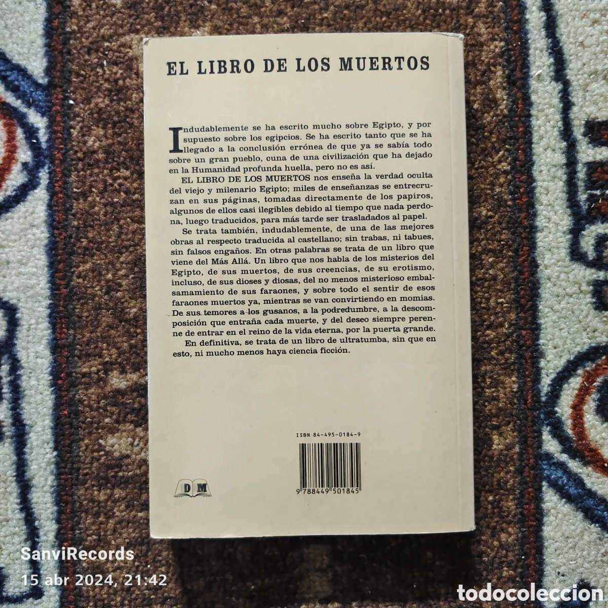 Libros de segunda mano: EL LIBRO DE LOS MUERTOS (AN&Oacute;NIMO) (M.E. EDITORES S.L.) - Foto 4