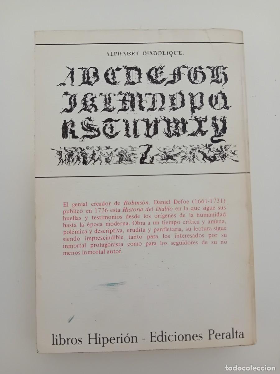 Libros de segunda mano: HISTORIA DEL DIABLO. DANIEL DEFOE. LIBROS HIPERI&Oacute;N. 1978 - Foto 3