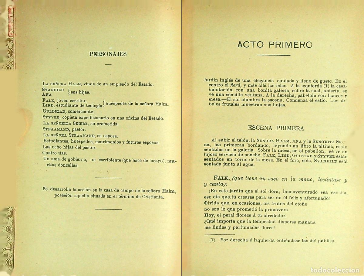 Libros de segunda mano: TEATRO LA COMEDIA DEL AMOR - LOS ESPECTROS - ENRIQUE IBSEN - VALENCIA - Foto 3