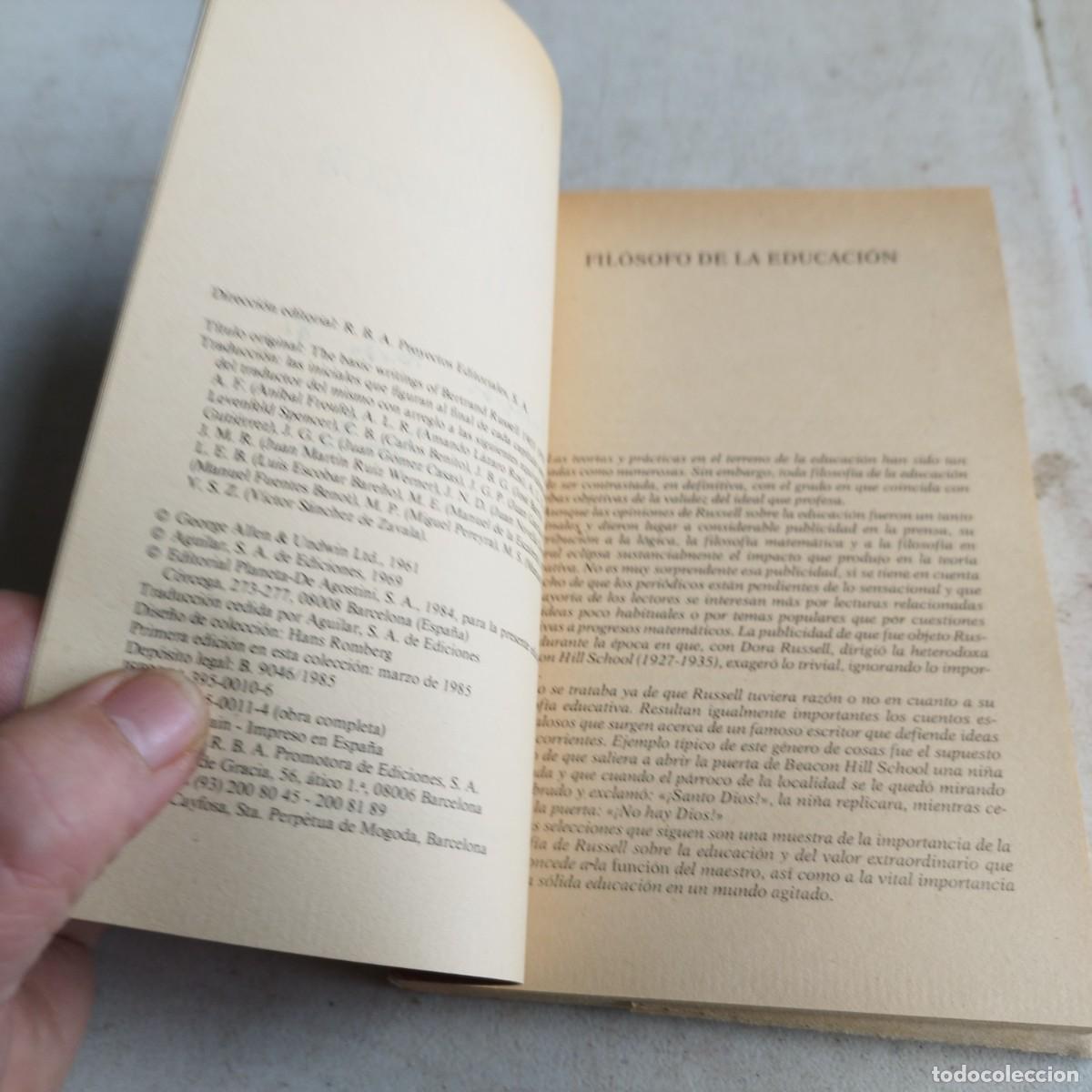Libros de segunda mano: ESCRITOS BASICOS II / BERTRAND RUSELL / TXT 120 / PLANETA DE AGOSTINI - Foto 2