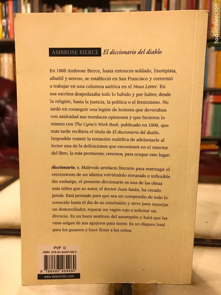 Libros de segunda mano: El diccionario del diablo. Ambrose Bierce. - Foto 2