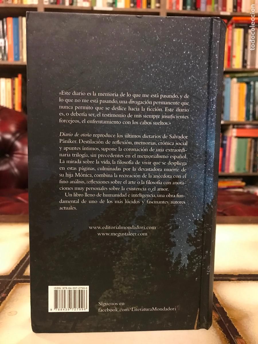 Libros de segunda mano: Diario de oto&ntilde;o. Salvador P&aacute;niker. - Foto 2