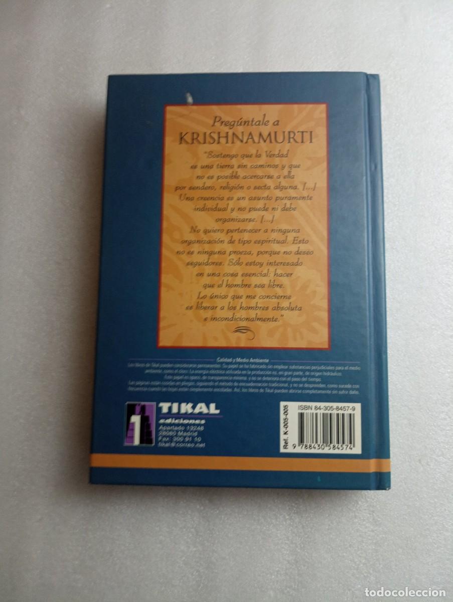 Libros de segunda mano: PREGUNTALE A KRISHNAMURTI ANTONI COMPANYS - Foto 2