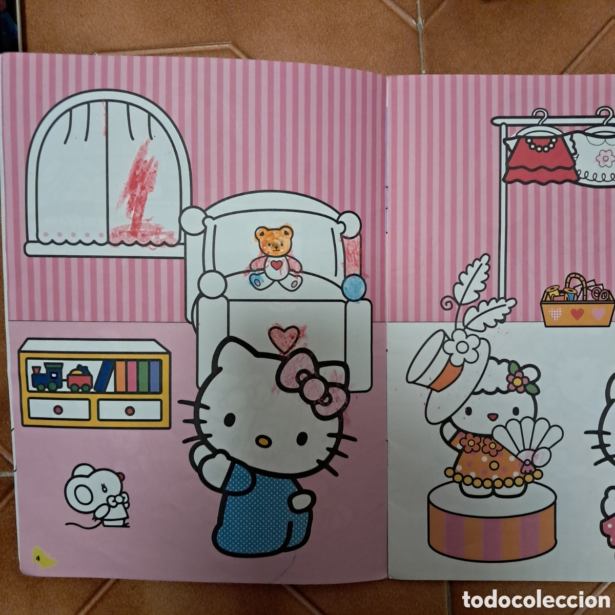 Libros de segunda mano: Hello Kitty - Libro para colorear - Panini 2009 - Foto 2