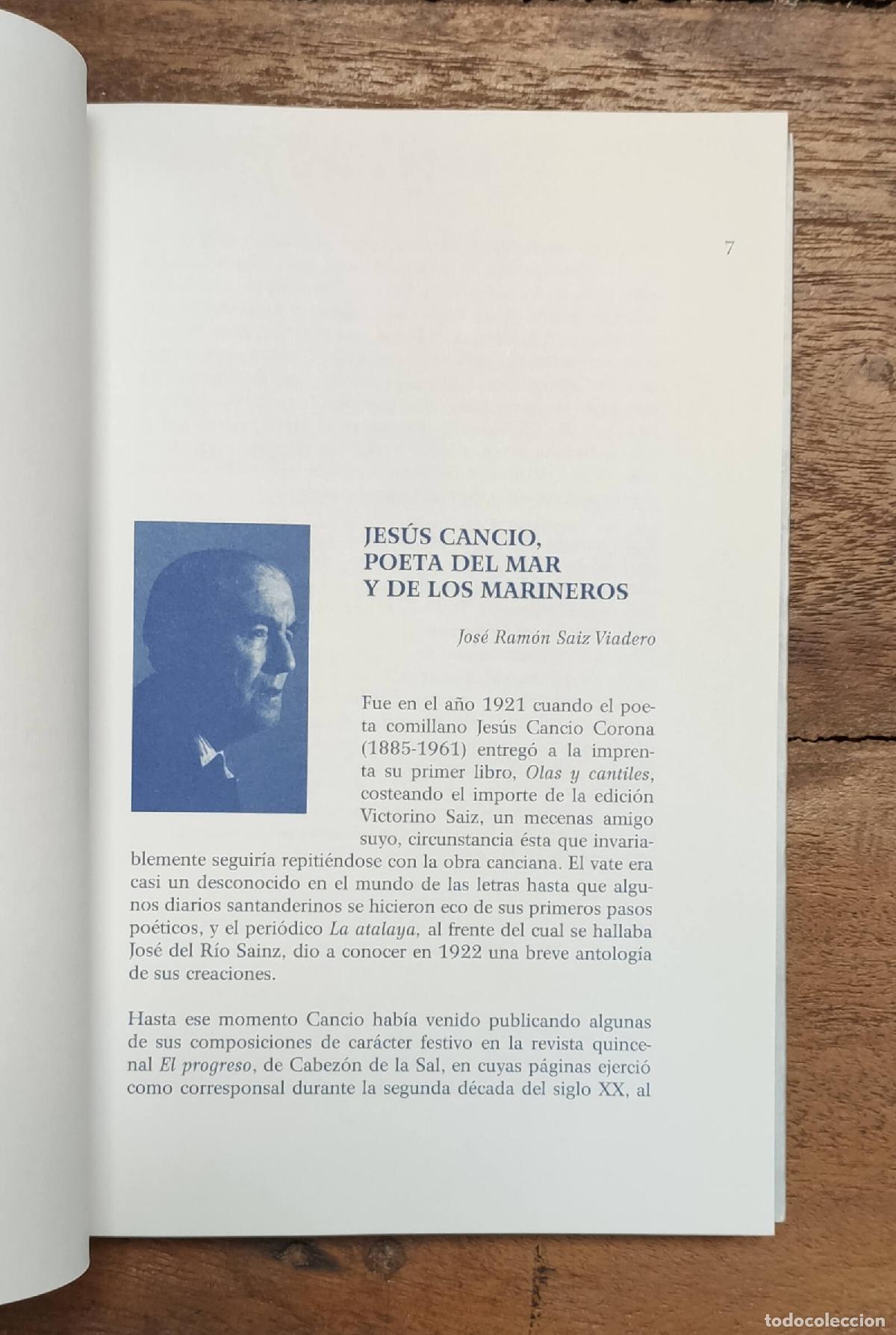 Libros de segunda mano: OLAS Y CANTILES. CANCIO, Jes&uacute;s. Cantabria tradicional. 2010. - Foto 2