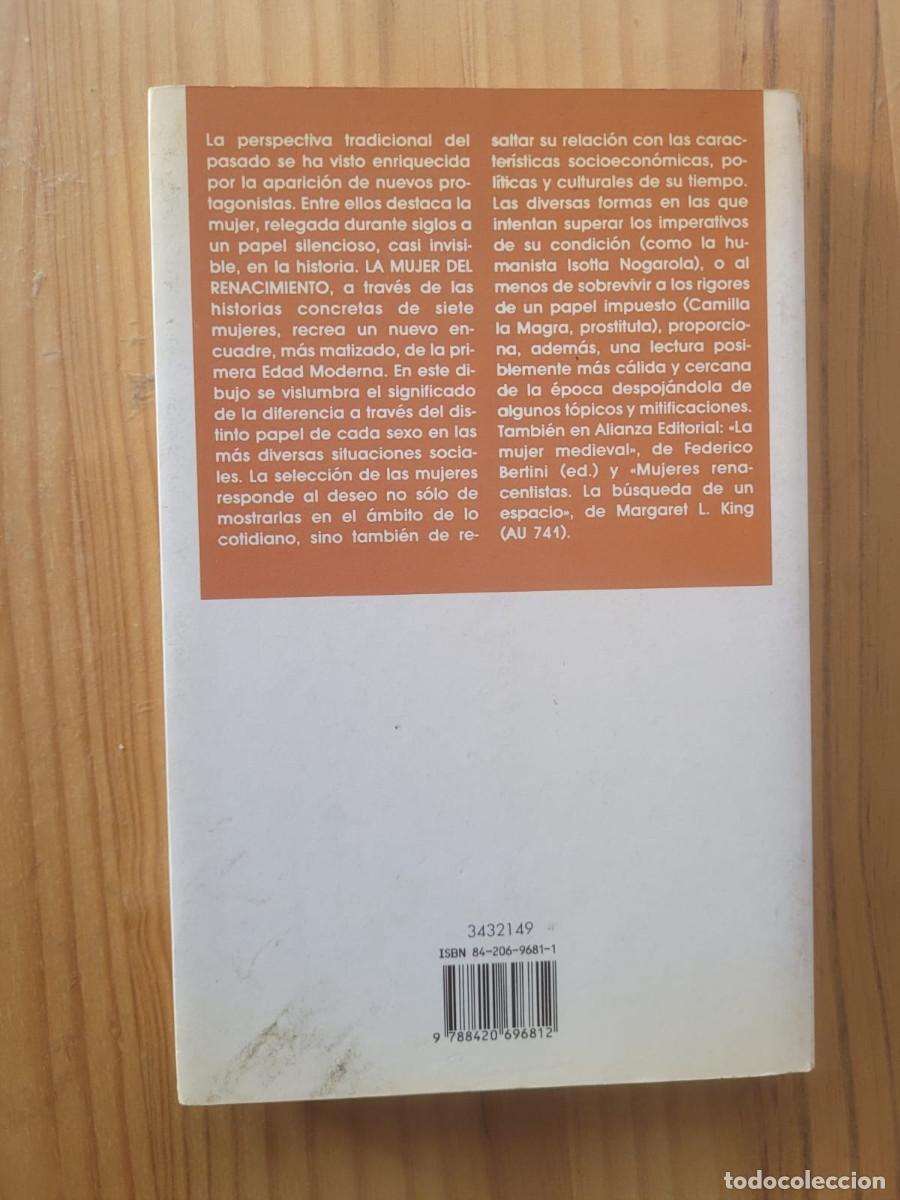Libros de segunda mano: LA MUJER DEL RENACIMIENTO - O. NICCOLI - Foto 2