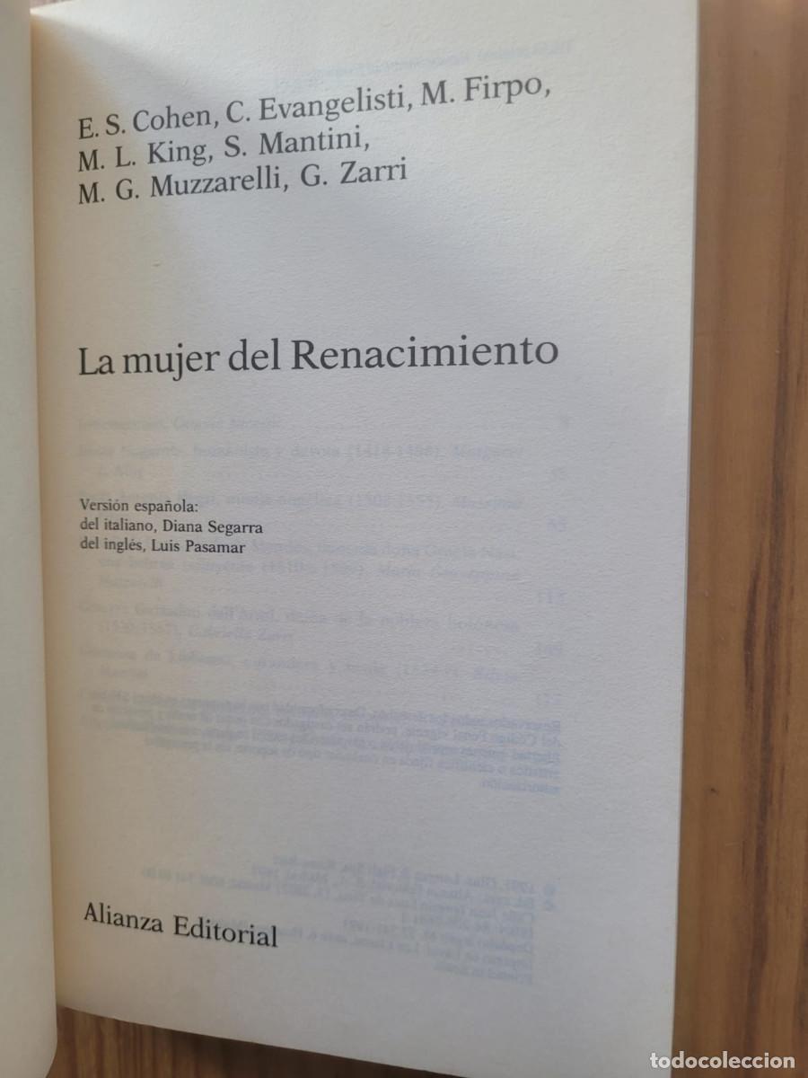 Libros de segunda mano: LA MUJER DEL RENACIMIENTO - O. NICCOLI - Foto 4