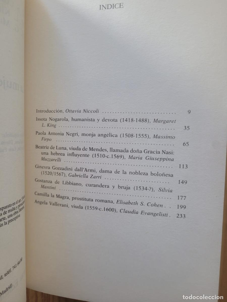 Libros de segunda mano: LA MUJER DEL RENACIMIENTO - O. NICCOLI - Foto 5