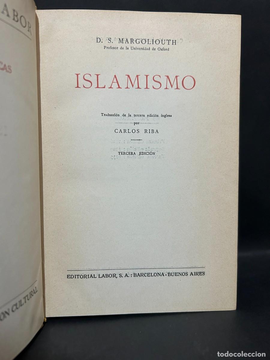 Libros de segunda mano: D. S. MARGOLIOUTH - ISLAMISMO - 1935 - Foto 2
