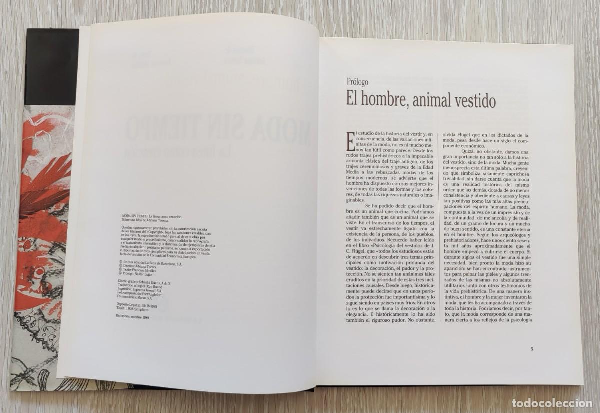 Libros de segunda mano: Libro. Moda sin Tiempo. La Linea como Creacion. - Foto 5