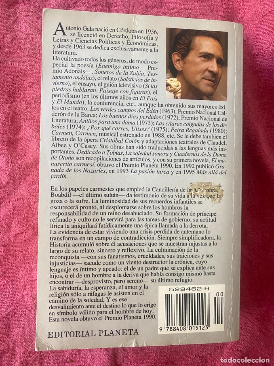 Libros de segunda mano: LIBRO &ldquo;EL MANUSCRITO CARMES&Iacute;&rdquo;, de ANTONIO GALA - Foto 2