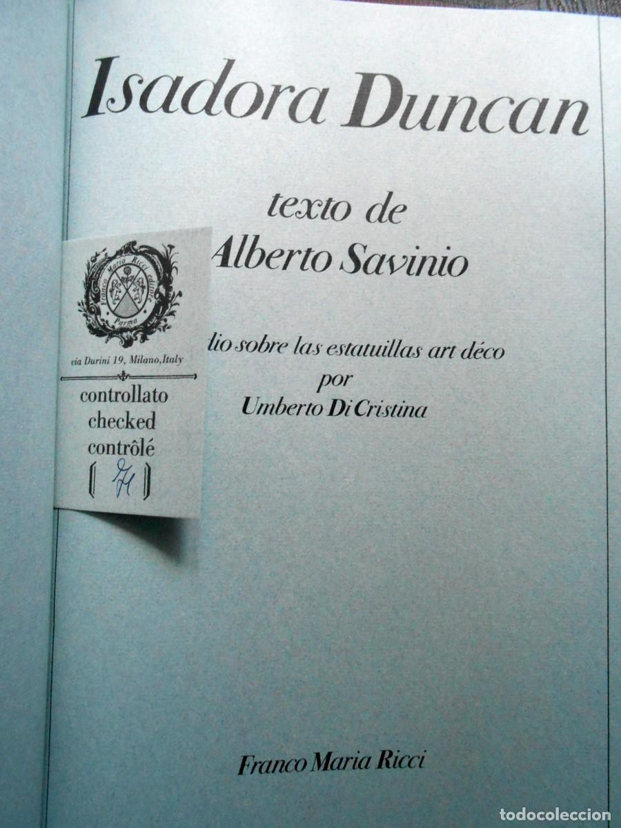 Libros de segunda mano: ISADORA DUNCAN - Franco Maria Ricci - Foto 2