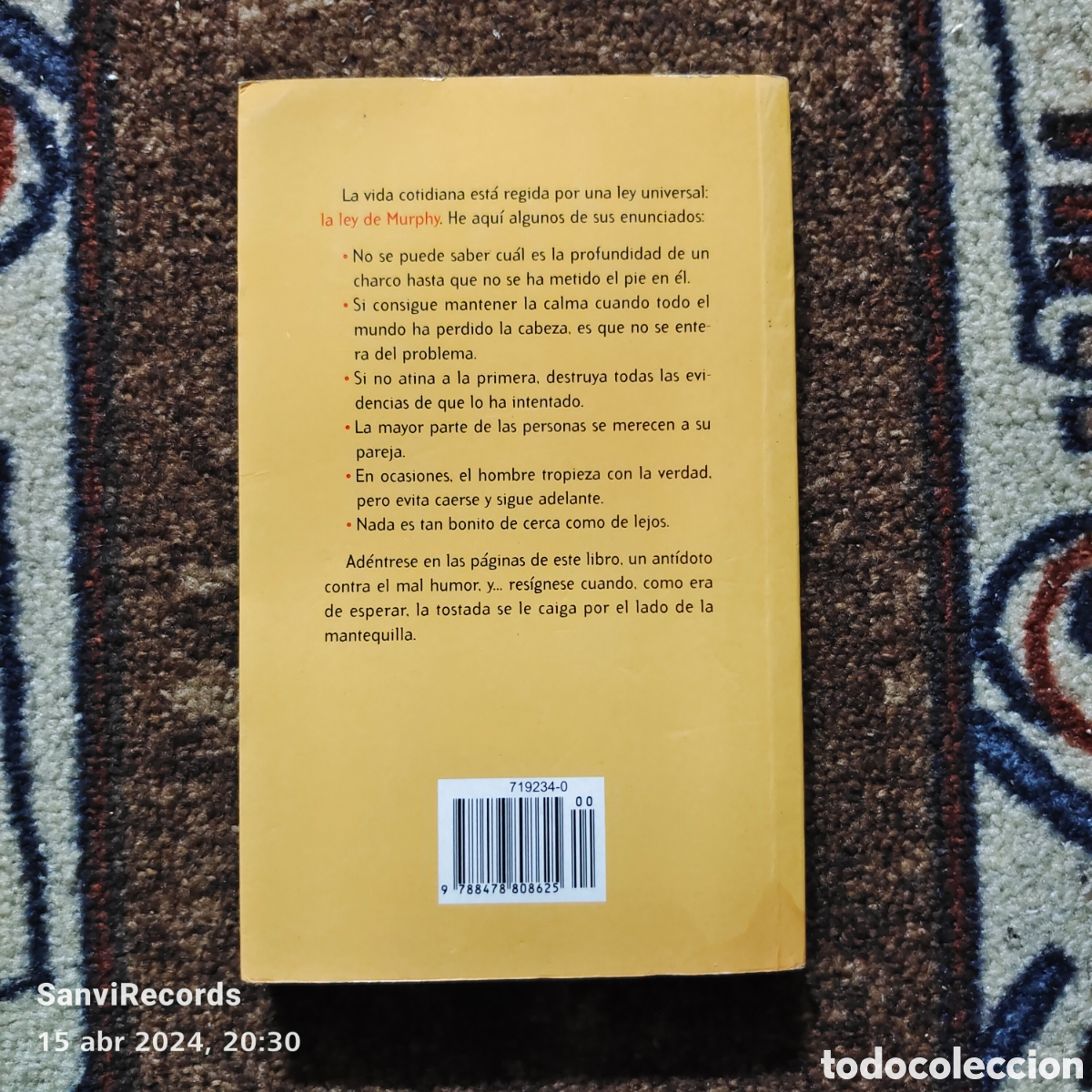 Libros de segunda mano: LA LEY DE MURPHY (ARTHUR BLOCH) (TEMAS DE HOY) - Foto 2