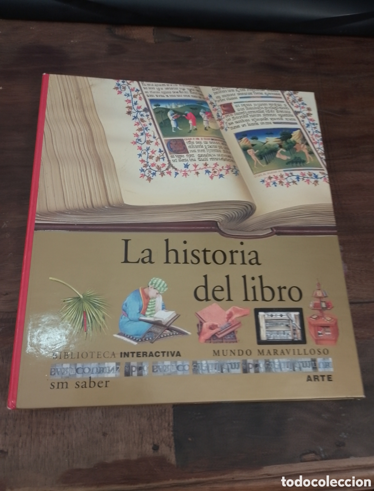 Libros de segunda mano: HISTORIA DEL LIBRO. BIBLIOTECA INTERACTIVA. SM SABER, 1995 - Foto 1