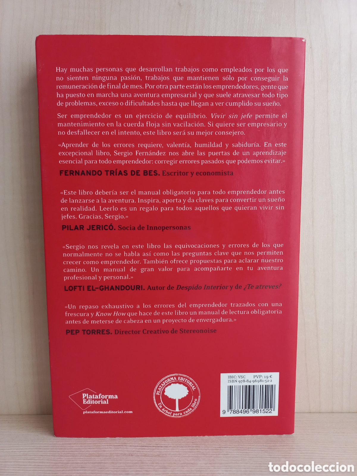 Libros de segunda mano: Vivir sin jefe. Sergio Fern&aacute;ndez. Plataforma Editorial, 2012. - Foto 3