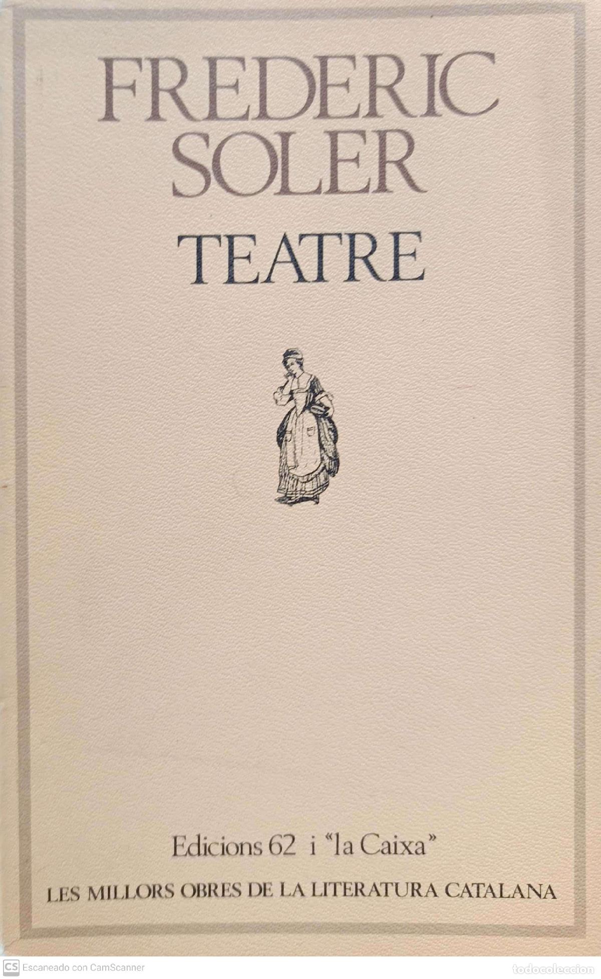 Libros de segunda mano: Teatre - Frederic soler - Foto 1