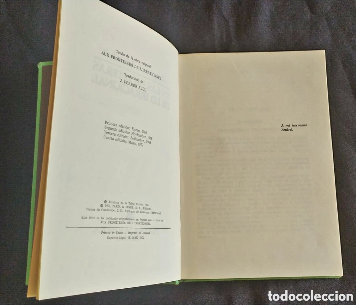 Libros de segunda mano: JACQUES A. MAUDUIT - EN LAS FRONTERAS DE LO IRRACIONAL - Foto 3