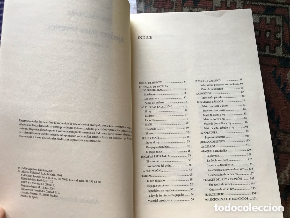 Libros de segunda mano: Ajedrez para j&oacute;venes. Pablo Aguilera. Alianza editorial - Foto 4