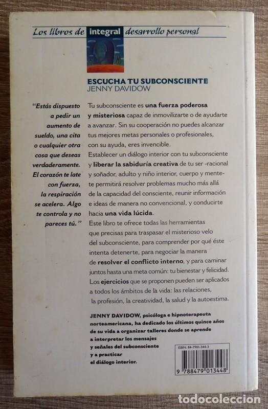 Libros de segunda mano: ESCUCHA TU SUBCONSCIENTE JENNY DAVIDOW - Foto 8