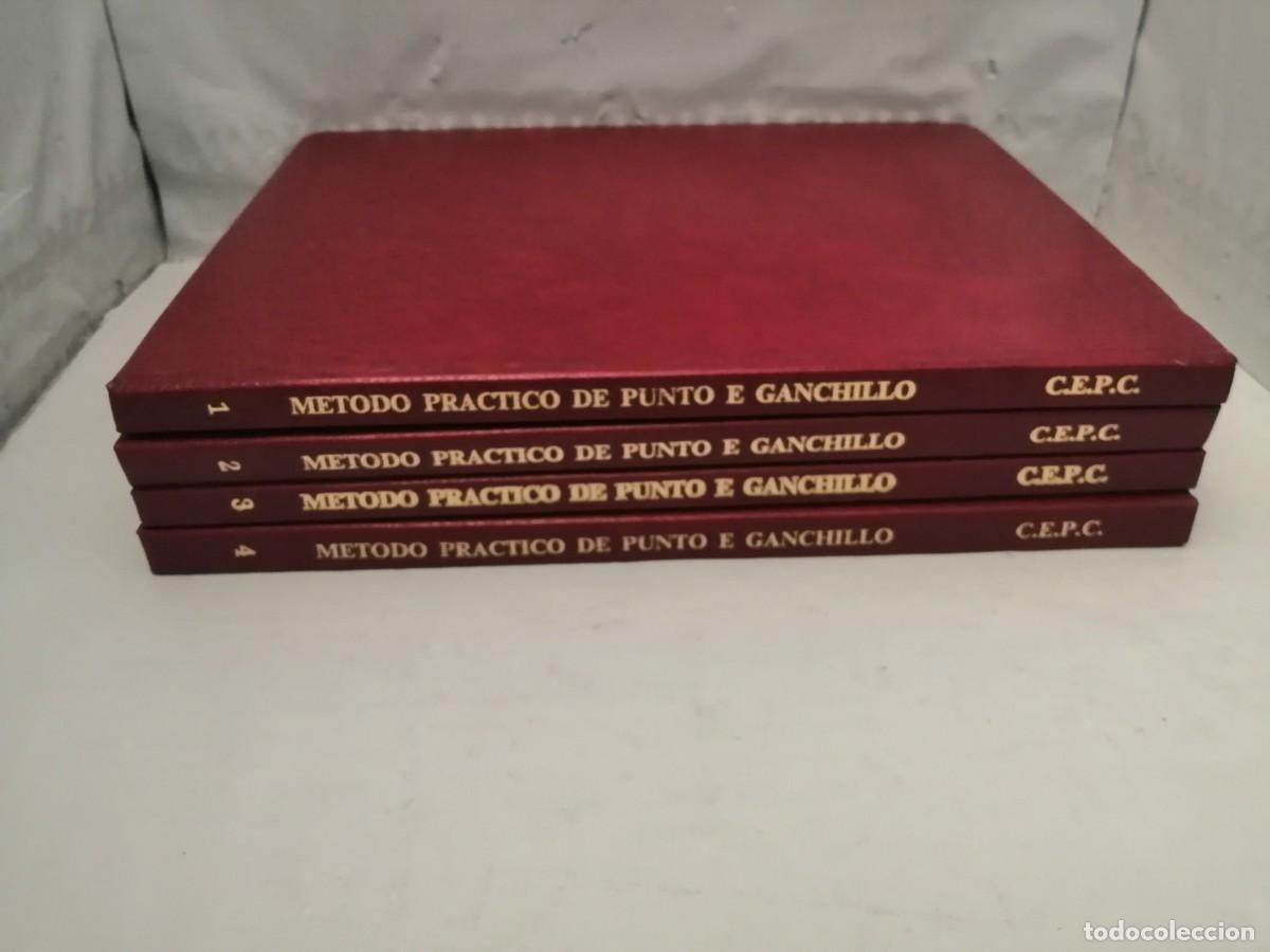 Libros de segunda mano: M&Eacute;TODO PR&Aacute;CTICO DE PUNTO Y GANCHILLO, 4 Tomos - Foto 2