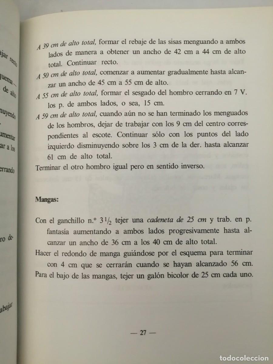 Libros de segunda mano: M&Eacute;TODO PR&Aacute;CTICO DE PUNTO Y GANCHILLO, 4 Tomos - Foto 6