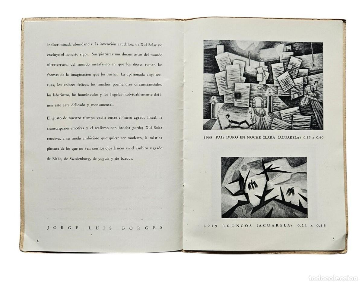 Libros de segunda mano: Jorge Luis Borges: Alejandro Xul Solar - Galer&iacute;a Samos - 1949 - Foto 3