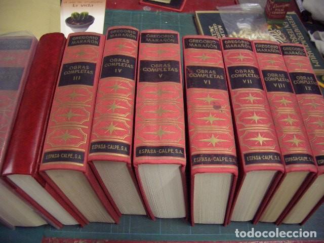 Libros de segunda mano: Obras completas de Gregorio Mara&ntilde;&oacute;n (completa 10 tomos) Ed. Espasa-Calpe - Foto 1
