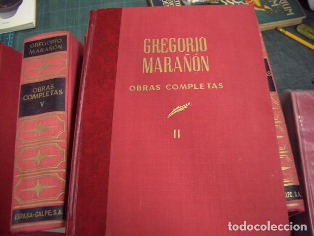 Libros de segunda mano: Obras completas de Gregorio Mara&ntilde;&oacute;n (completa 10 tomos) Ed. Espasa-Calpe - Foto 2