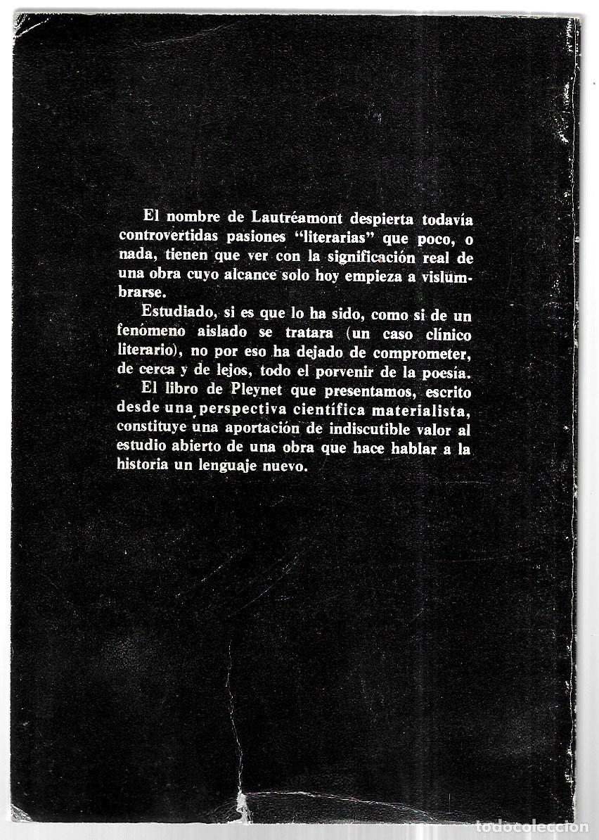 Libros de segunda mano: Marcelin Pleynet . Lautr&eacute;amont - Foto 2