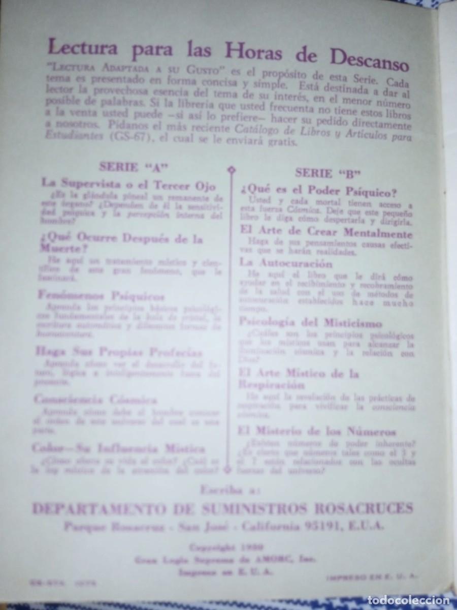 Libros de segunda mano: Rosacruces.&iquest;Que ocurre despues de la muerte? AMORC - Foto 4