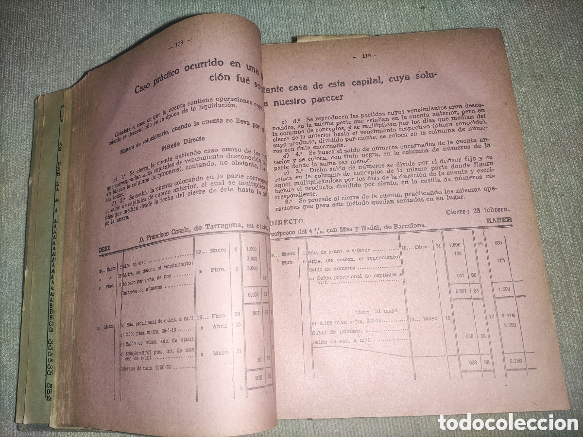 Libros de segunda mano: Tenedur&iacute;a de Libros, de M. Bofill y Trias. - Foto 6