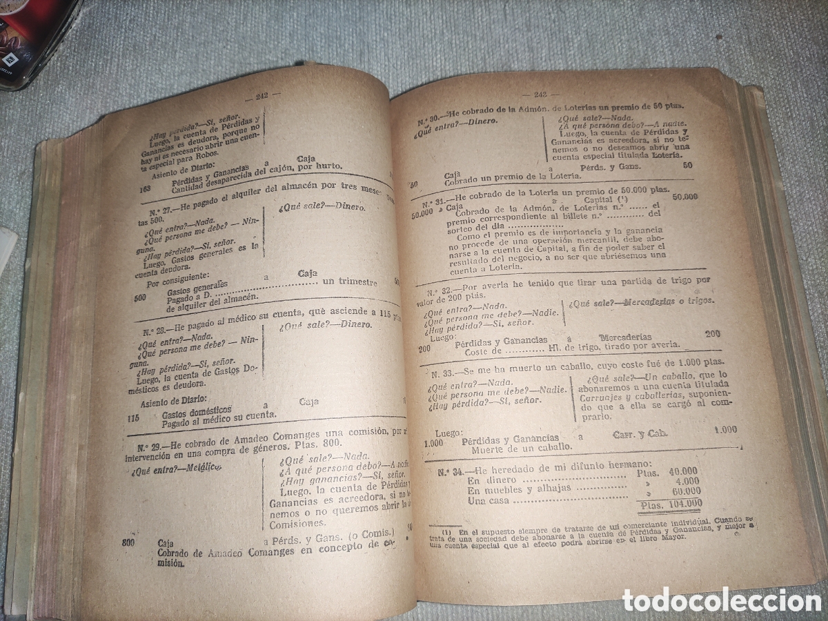 Libros de segunda mano: Tenedur&iacute;a de Libros, de M. Bofill y Trias. - Foto 8