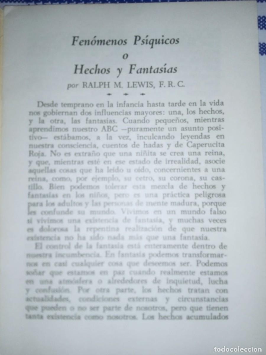 Libros de segunda mano: Rosacruces.Fenomenos Psiquicos AMORC - Foto 3