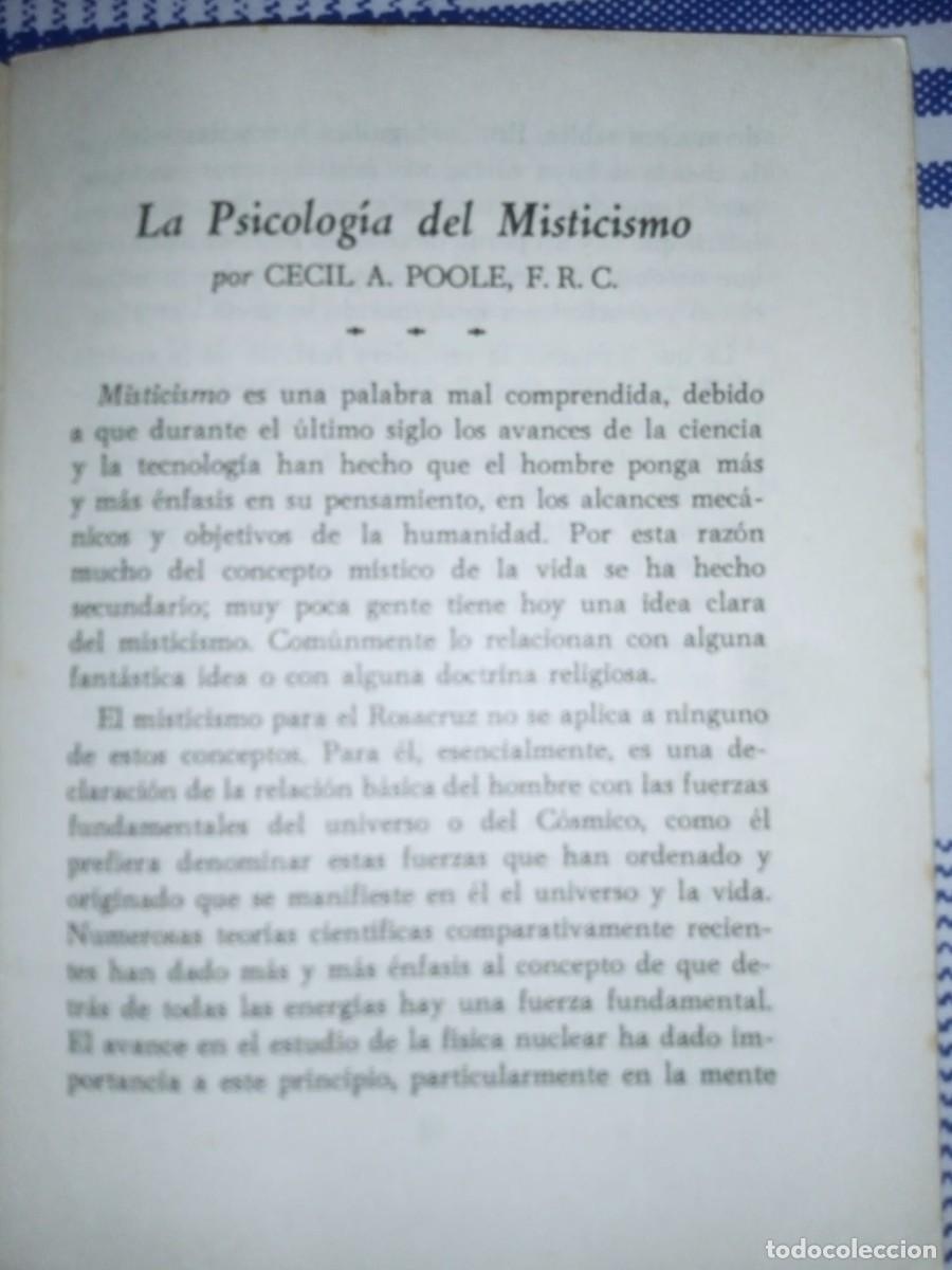 Libros de segunda mano: Rosacruces.La psicologia del misticismo AMORC - Foto 3