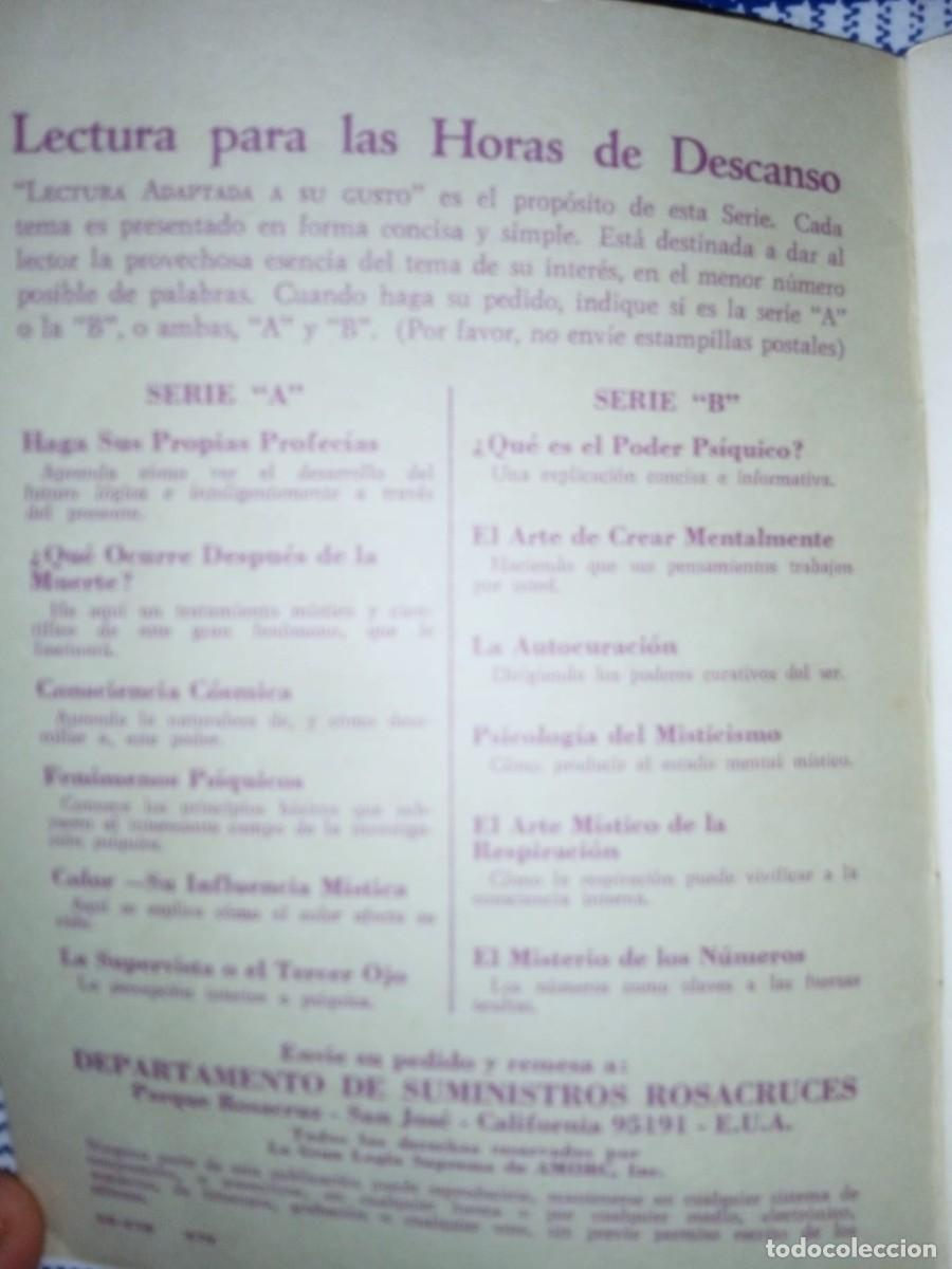 Libros de segunda mano: Rosacruces.&iquest;Que es el poder psiquico?AMORC - Foto 4