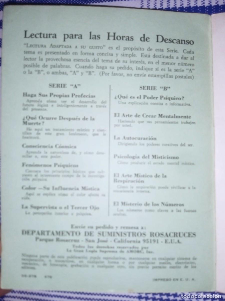 Libros de segunda mano: Rosacruces.La autocuracion AMORC - Foto 4