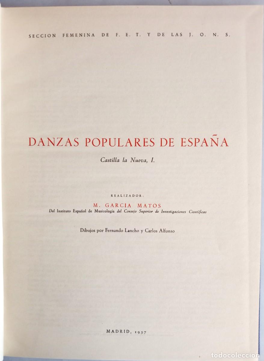 Libros de segunda mano: DANZAS POPULARES DE ESPA&Ntilde;A. CASTILLA LA NUEVA, I - Foto 2