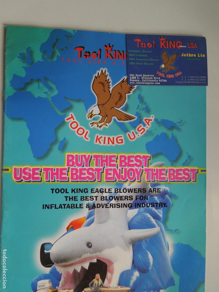 Libri di seconda mano: TOOL KINGS U.S.A. -CATALOGO THE BEST BLOWER FOR INFLATABLES -16 PAG