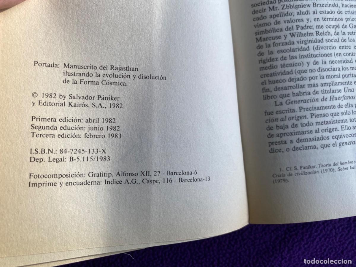 Libros de segunda mano: Salvador P&aacute;niker. Aproximaci&oacute;n al Origen - Foto 6