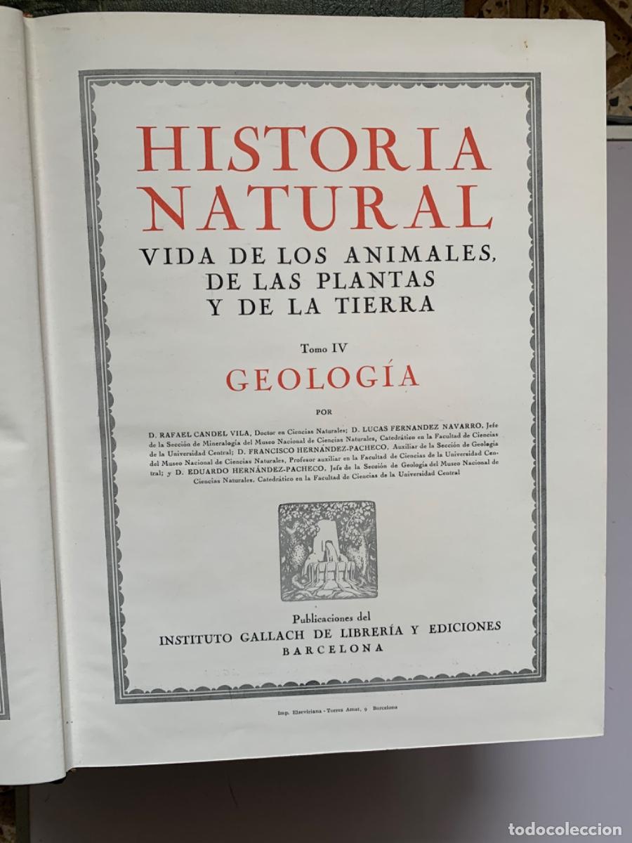 Libros de segunda mano: Historia Natural , completa 4 tomos. Instituto Gallach - Foto 6
