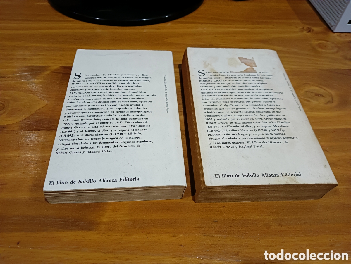 Libros de segunda mano: Los mitos griegos 1 y 2. - Foto 2