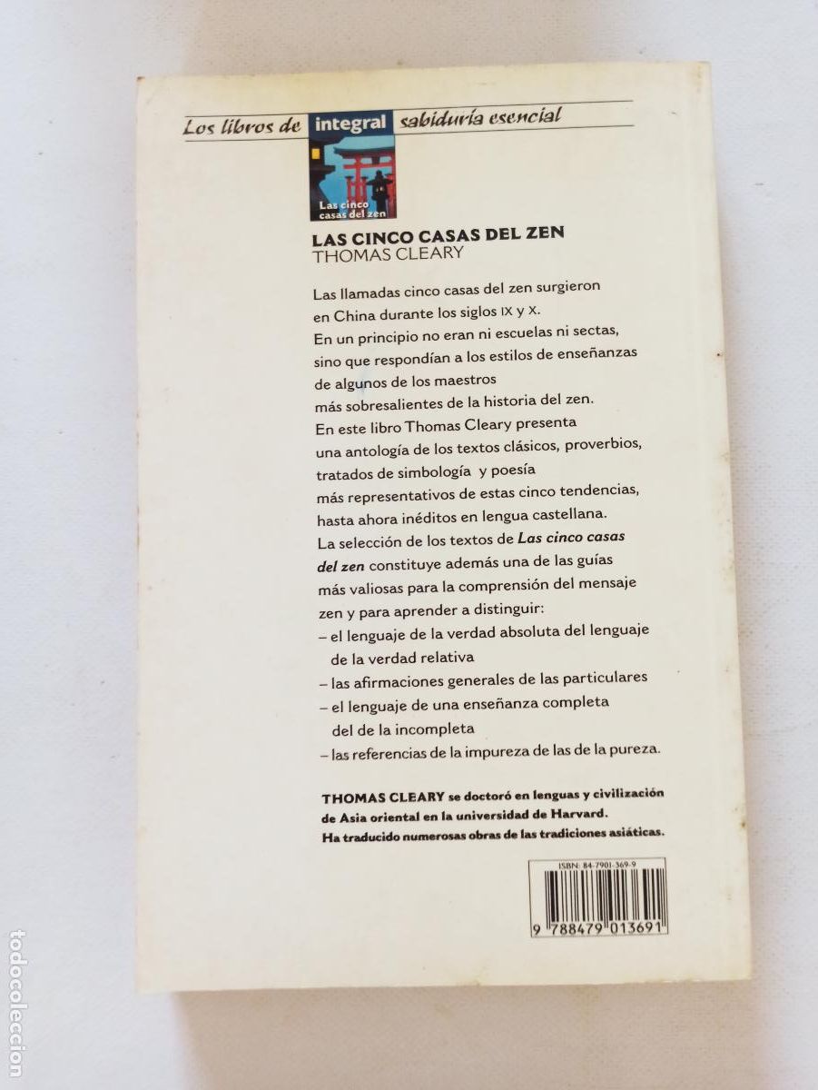 Libros de segunda mano: LAS CINCO CASAS DEL ZEN - THOMAS CLEARY - INTEGRAL (6Y) - Foto 2