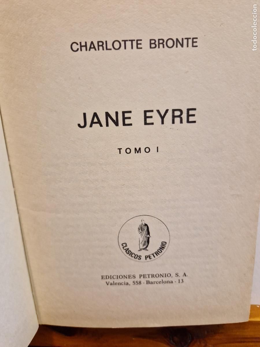 Libros de segunda mano: JANE EYRE. TOMO I Y II. CHARLOTTE BRONTE. EDICIONES PETRONIO - Foto 1