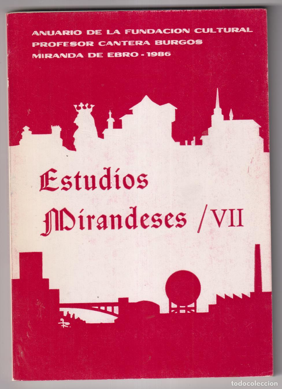 Libros de segunda mano: Estudios Mirandeses VII. Miranda de Ebro 1986 - Foto 1