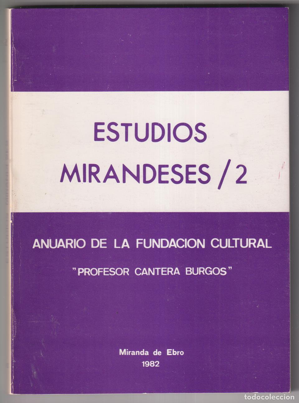 Libros de segunda mano: Estudios Mirandeses 2. Miranda de Ebro 1982 - Foto 1