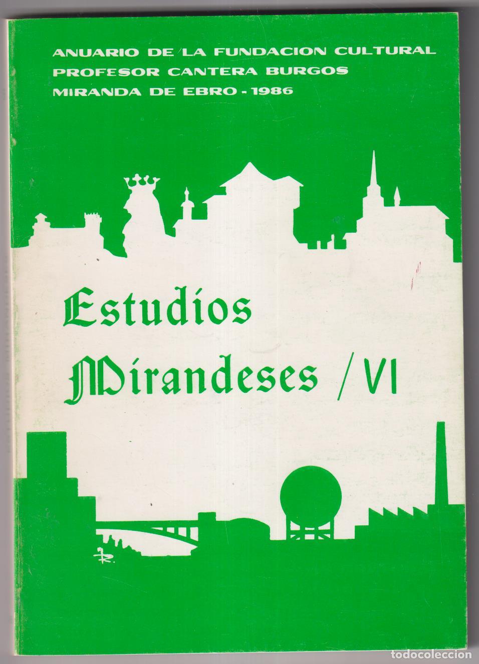 Libros de segunda mano: Estudios Mirandeses VI. Miranda de Ebro 1986 - Foto 1