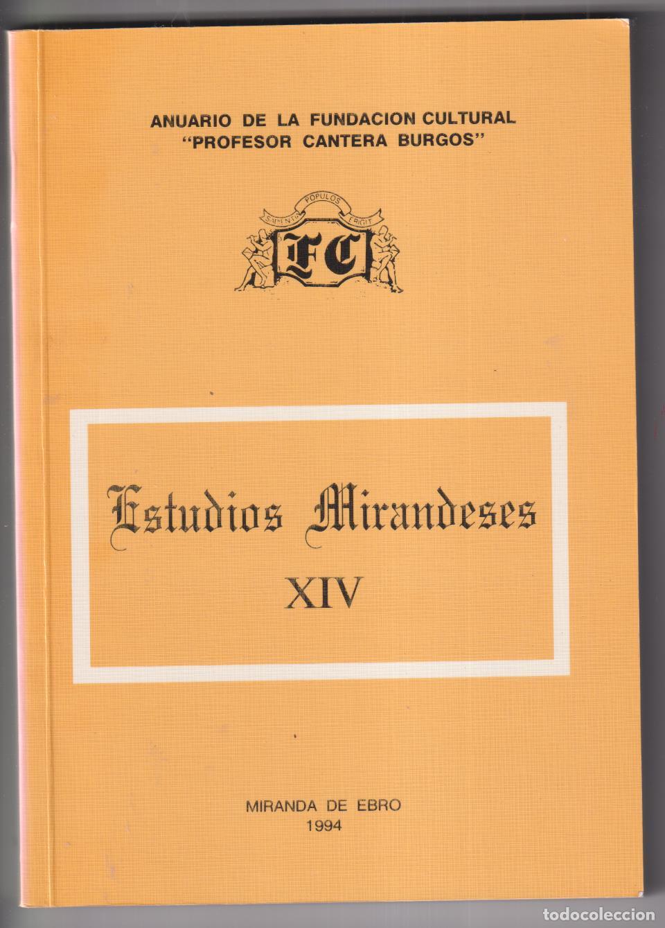 Libros de segunda mano: Estudios Mirandeses XIV. Miranda de Ebro 1994. SIN USAR - Foto 1