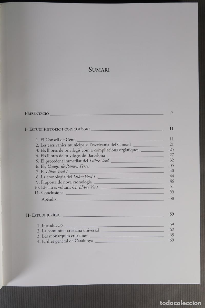 Libros de segunda mano: Llibre Verd de Barcelona - Edici&oacute;n facs&iacute;mil - Editorial Base 2004 - Foto 17